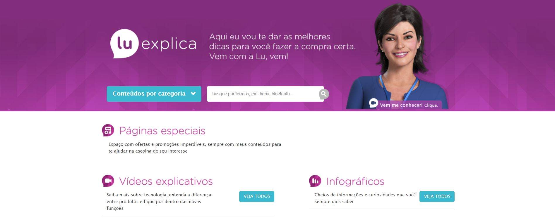 Lu explica é a persona criada pelo blog da Magazine Luiza