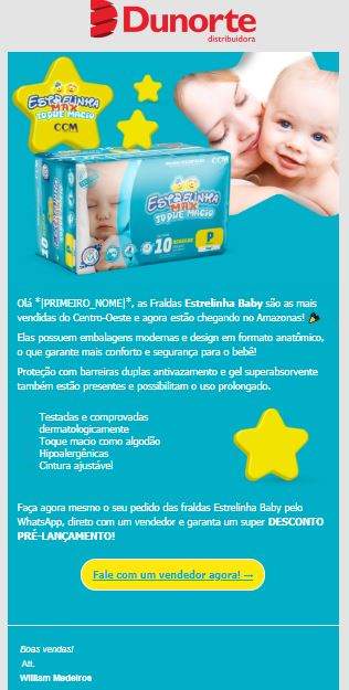A Dunorte é uma distribuidora de bens de consumo para pequenos e médios comércios do Amazonas, e é uma das clientes da Vanguarda Comunicação