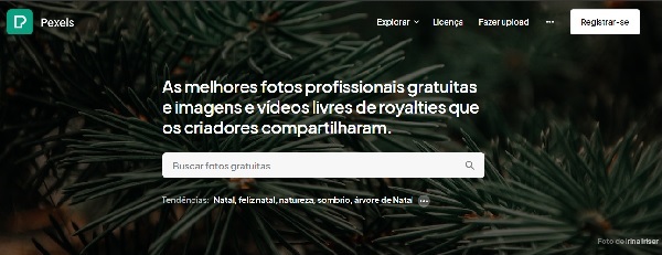 O PEXELS TEM UM BANCO DE IMAGENS ENORME, VARIADO, GRATUITO E DE ÓTIMA QUALIDADE